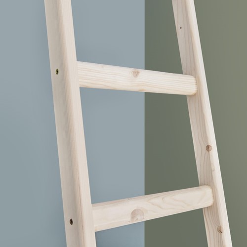 HandyStairs escalier  droite "Fichte" - Largeur 55cm - Hauteur 286cm - 12 marches en pin - Avec main courante-3