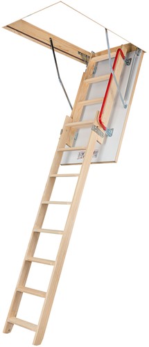 Ladder voor uitschuifbare vlizotrap LDK. Plafondhoogte 305 cm 