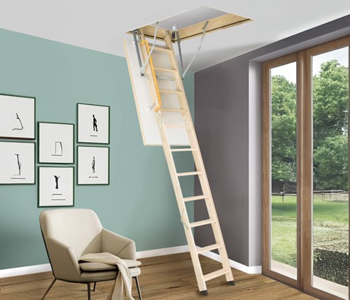 Escalera plegable HandyStairs Profi - Medidas del hueco 110 x 60 cm - Altura 280 cm - Valor U 1,26 W/m².
