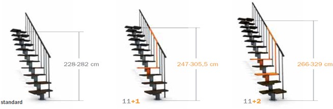 Dij nog een keer plaats Pixima ruimtebesparende trap met spijlen leuning- chroom staal donkere  beuken treden | Houtcompleet.nl