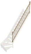 Provence traditionele leuning type H (eiken)