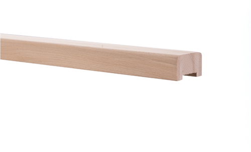 Profil inférieur bois de hêtre 200 x 5 x 5 cm